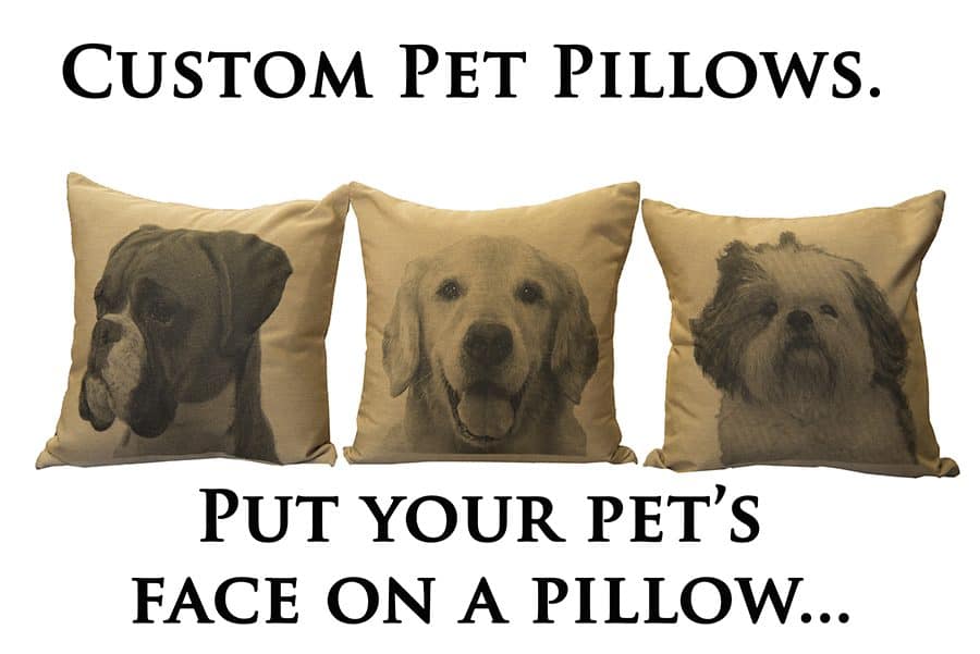 Win a Custom Pet Pillow Featuring Your Pet! ($135 value)